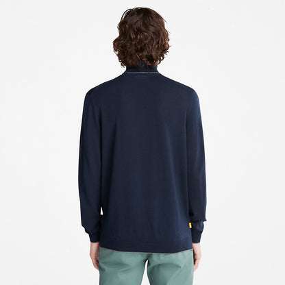 Timberland Mens Nissitissit River Merino Sweater for Men in Navy