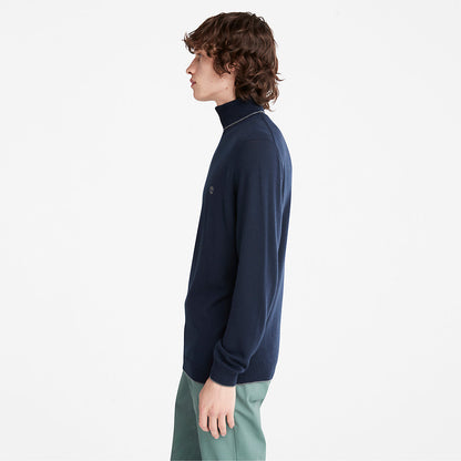 Timberland Mens Nissitissit River Merino Sweater for Men in Navy