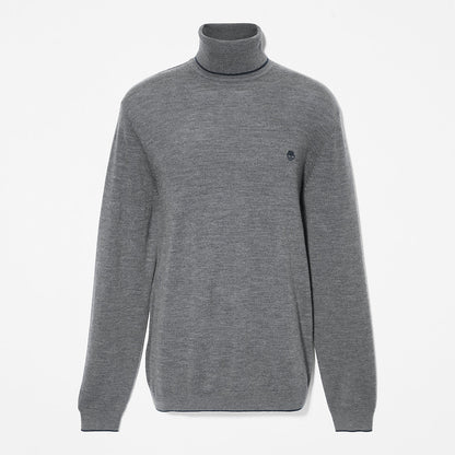 Timberland Mens Nissitissit River Merino Sweater for Men in Dark Grey