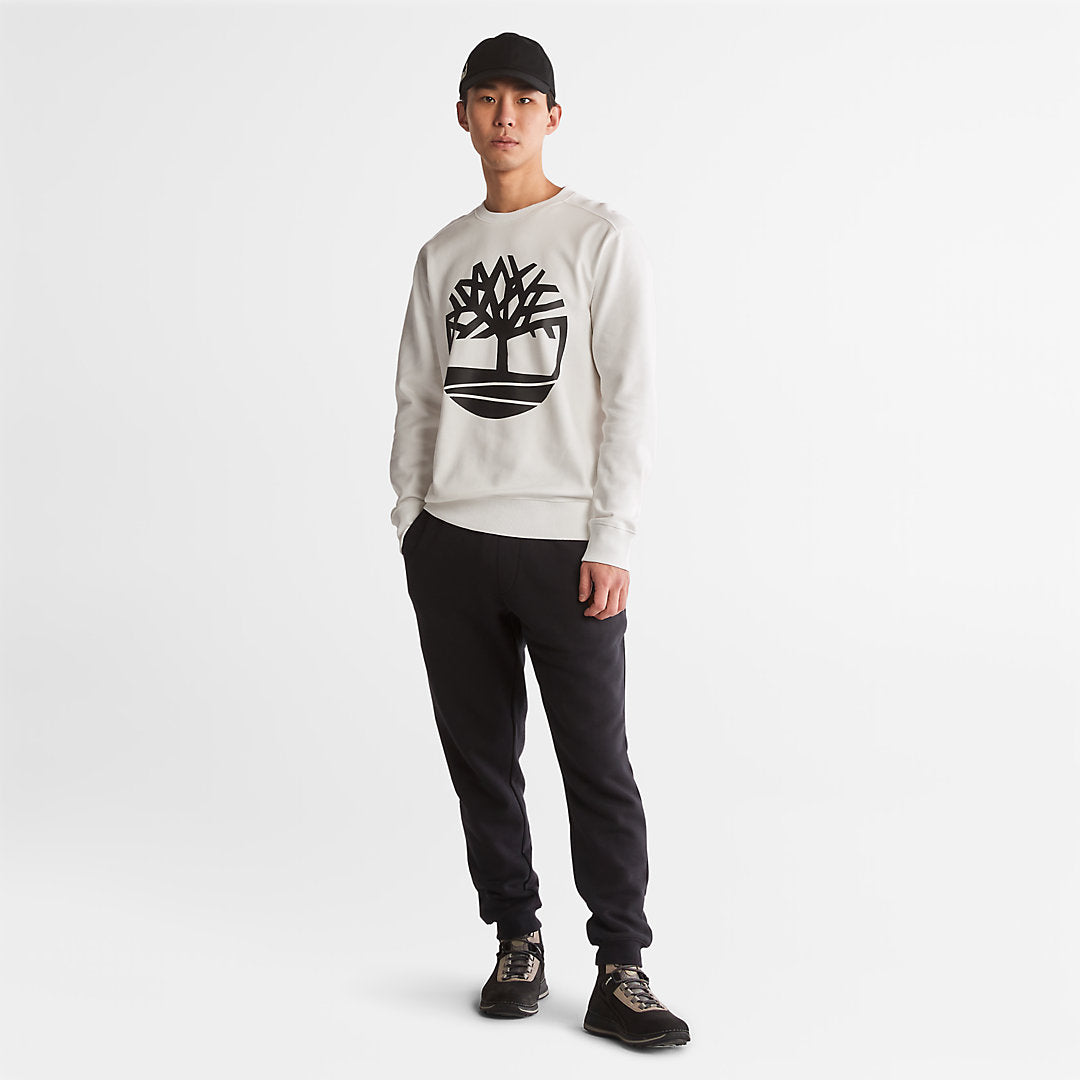 Timberland Mens Core Tree Logo Sweatshirt for Men in White