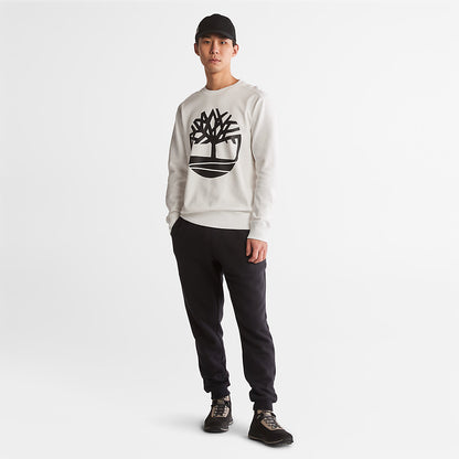 Timberland Mens Core Tree Logo Sweatshirt for Men in White