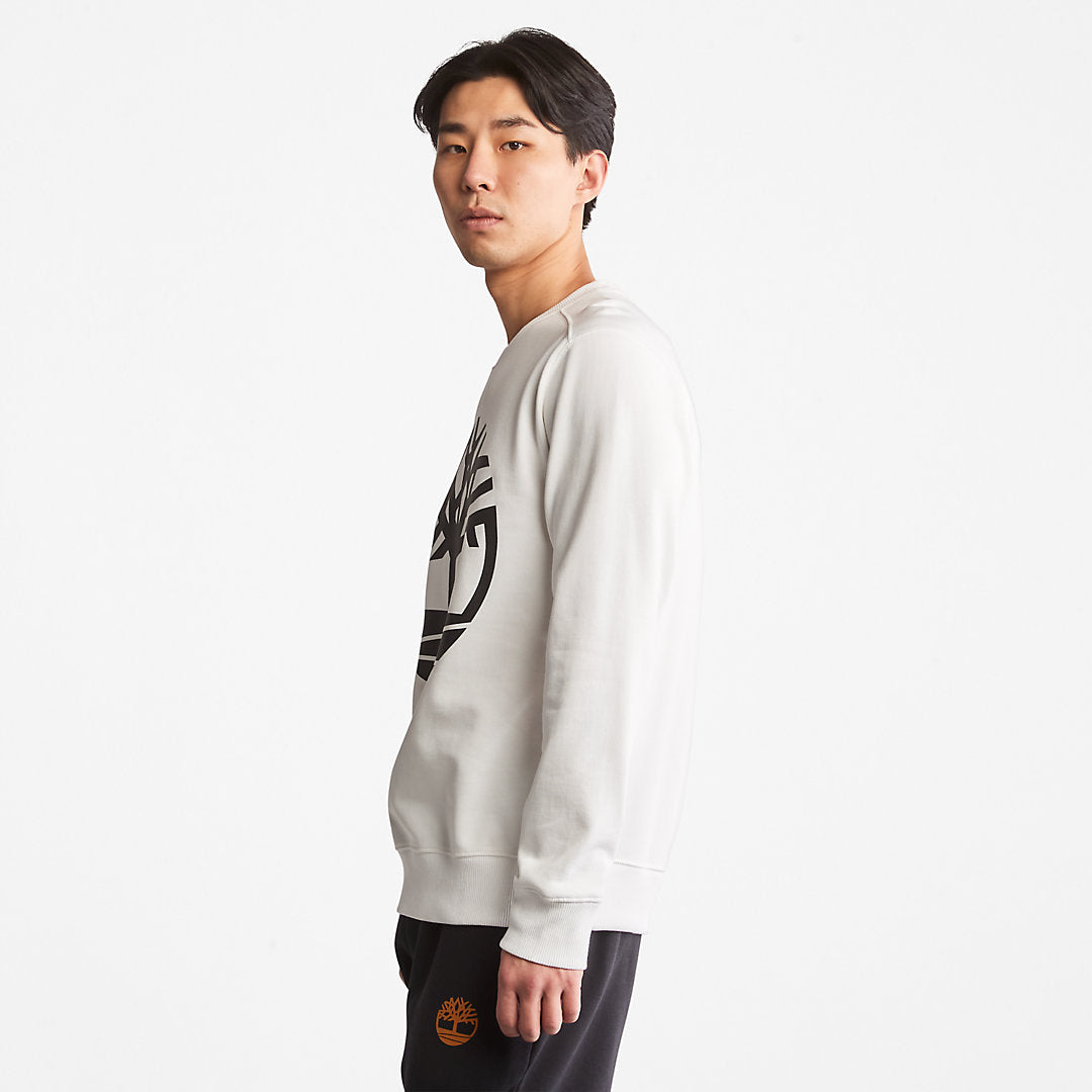 Timberland Mens Core Tree Logo Sweatshirt for Men in White