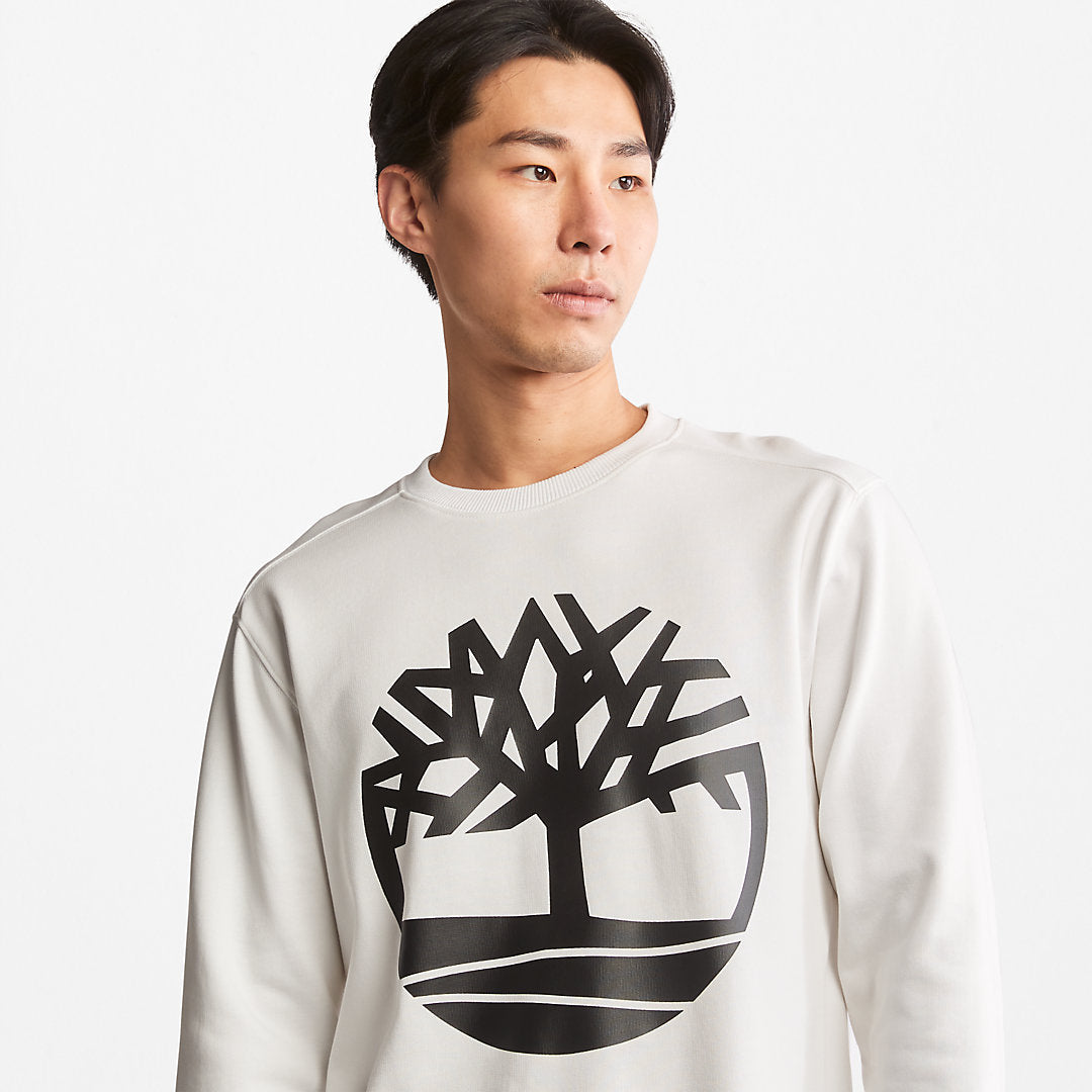 Timberland Mens Core Tree Logo Sweatshirt for Men in White