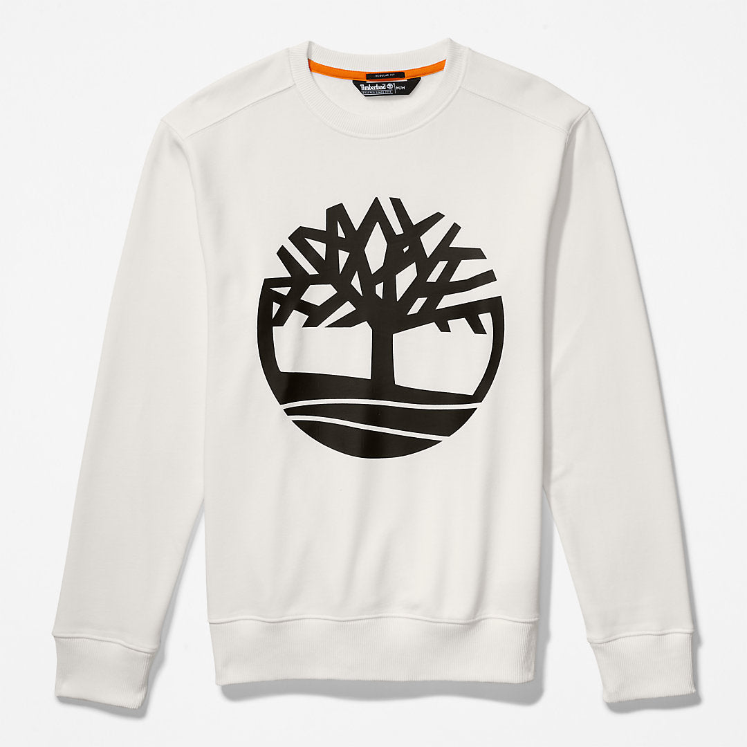 Timberland Mens Core Tree Logo Sweatshirt for Men in White