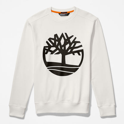 Timberland Mens Core Tree Logo Sweatshirt for Men in White