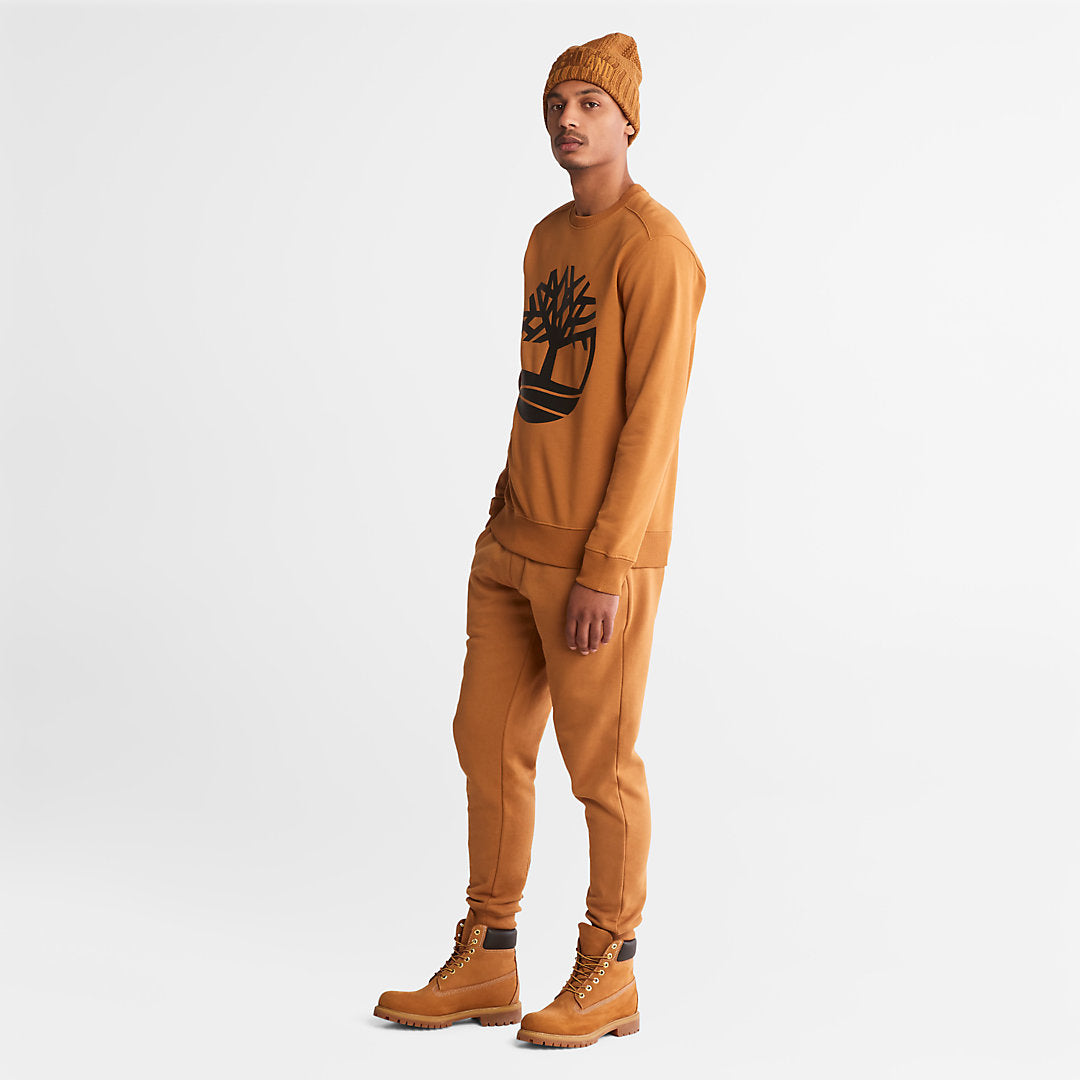 Timberland Mens Core Tree Logo Sweatshirt for Men in Yellow