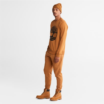 Timberland Mens Core Tree Logo Sweatshirt for Men in Yellow