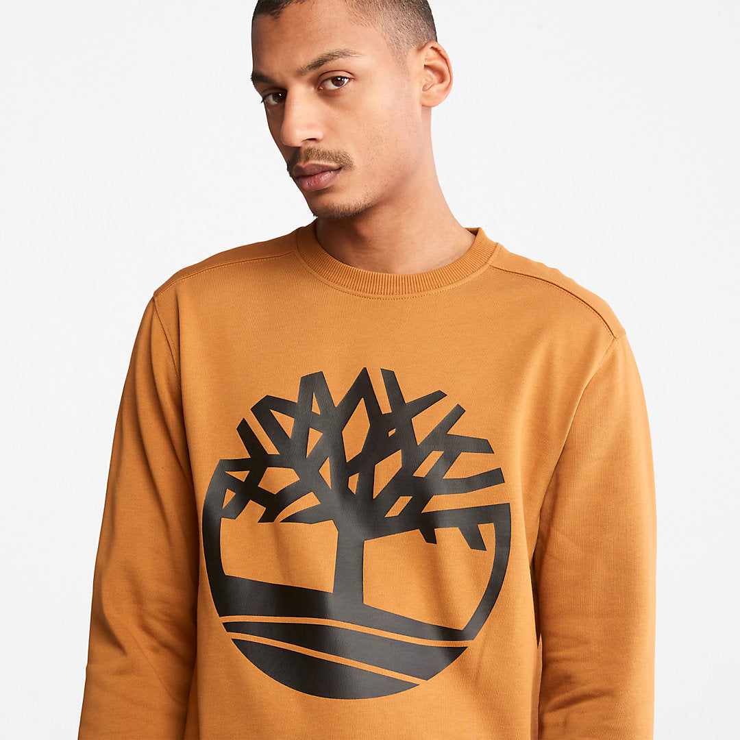 Timberland Mens Core Tree Logo Sweatshirt for Men in Yellow