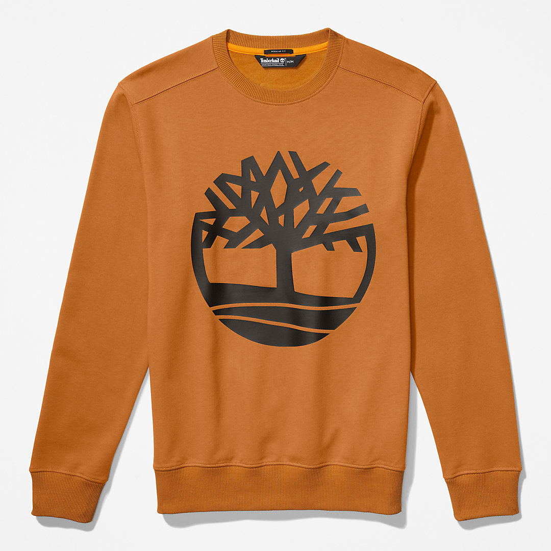 Timberland Mens Core Tree Logo Sweatshirt for Men in Yellow