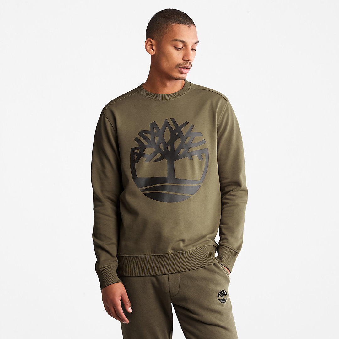 Timberland Mens Timberland® Tree-Logo Sweatshirt for Men in Dark Green