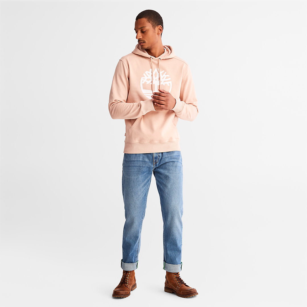 Timberland Mens Timberland® Tree-Logo Hoodie for Men in Pink