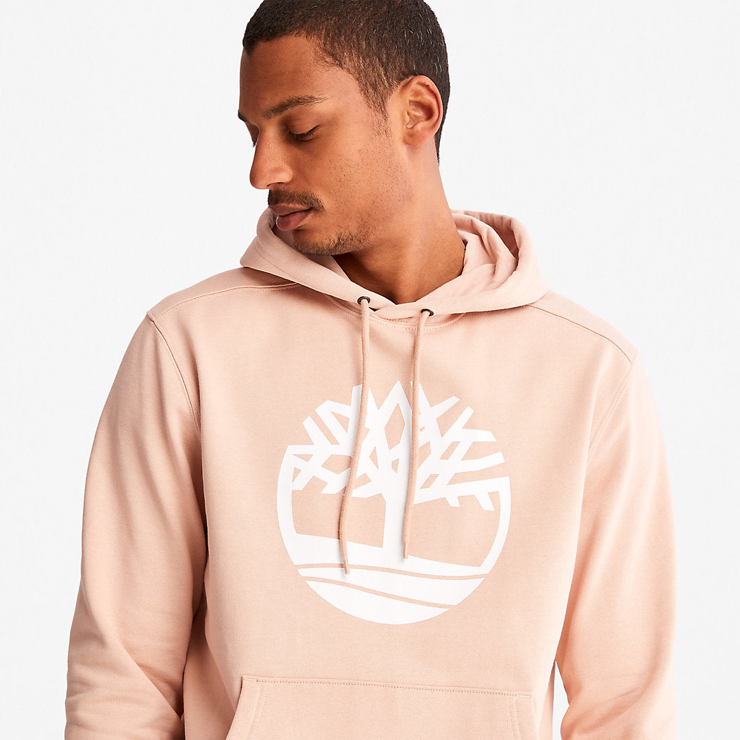 Timberland Mens Timberland® Tree-Logo Hoodie for Men in Pink