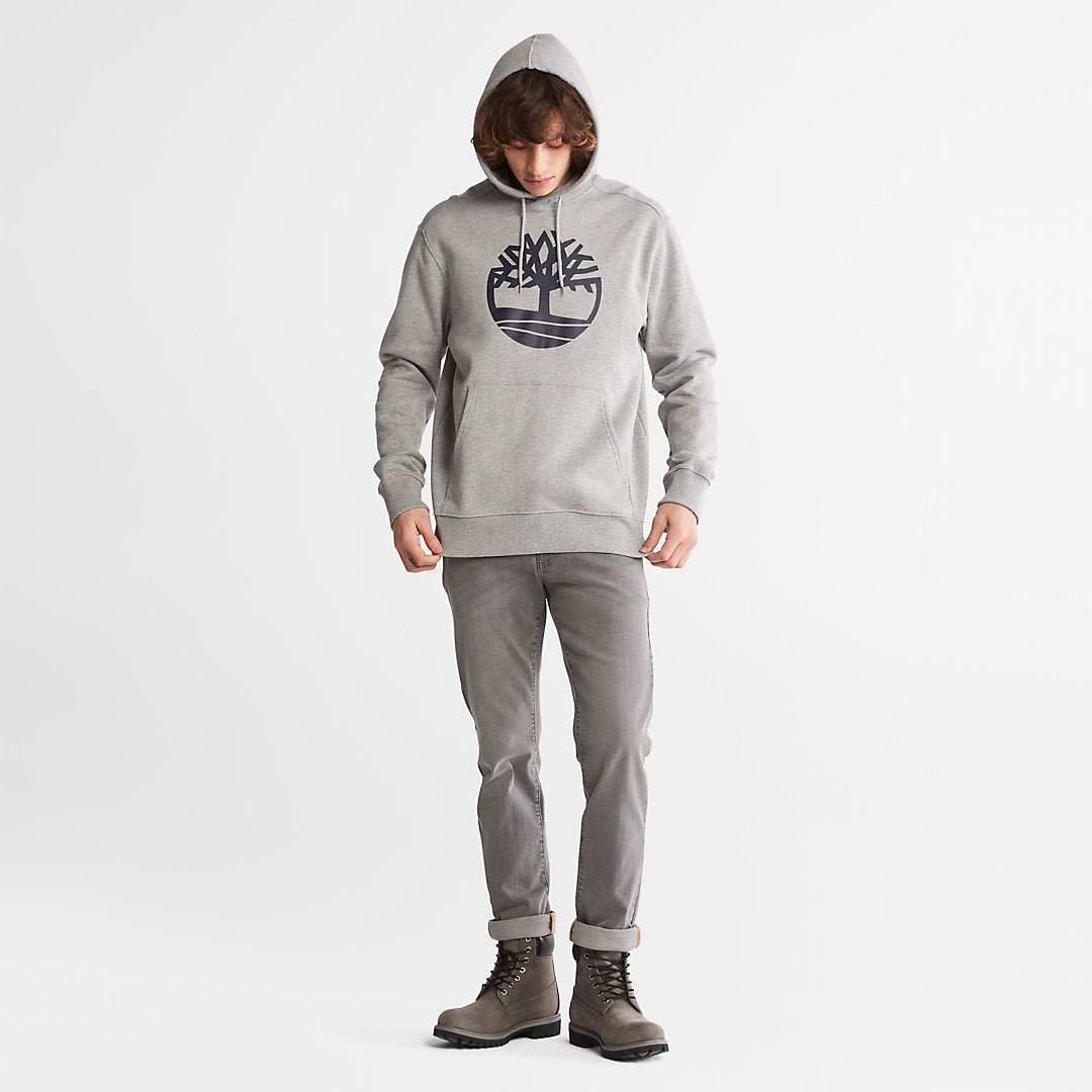 Timberland Mens Core Tree Logo Hoodie for Men in Grey
