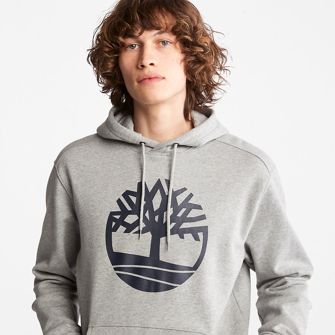 Timberland Mens Core Tree Logo Hoodie for Men in Grey