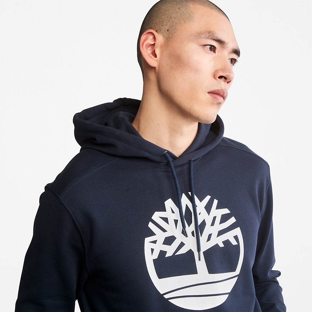 Timberland Mens Core Tree Logo Hoodie for Men in Navy