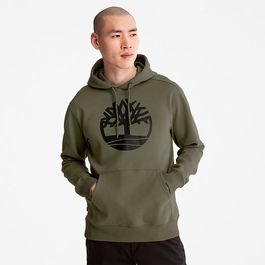 Timberland Mens Timberland® Tree-Logo Hoodie for Men in Dark Green
