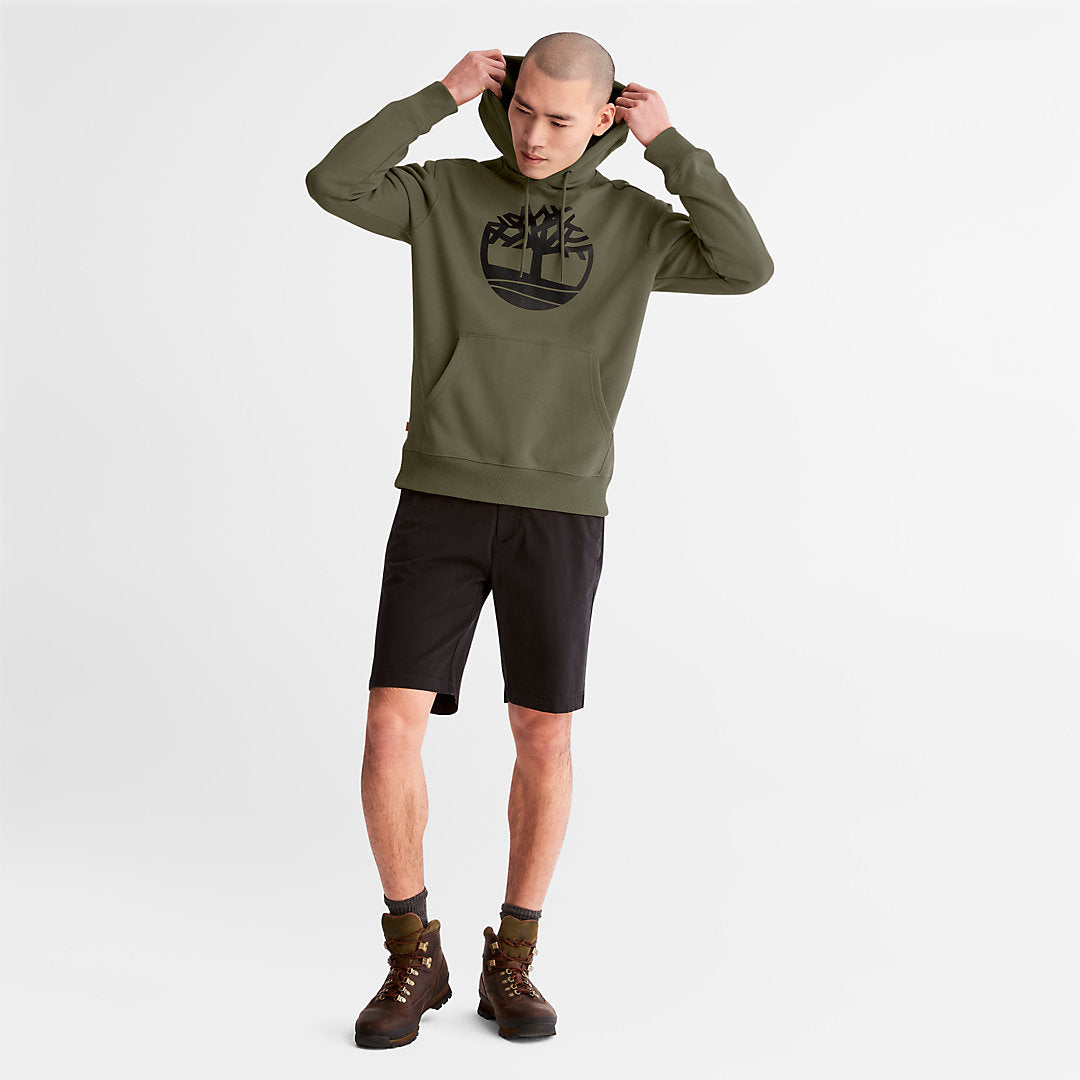Timberland Mens Timberland® Tree-Logo Hoodie for Men in Dark Green