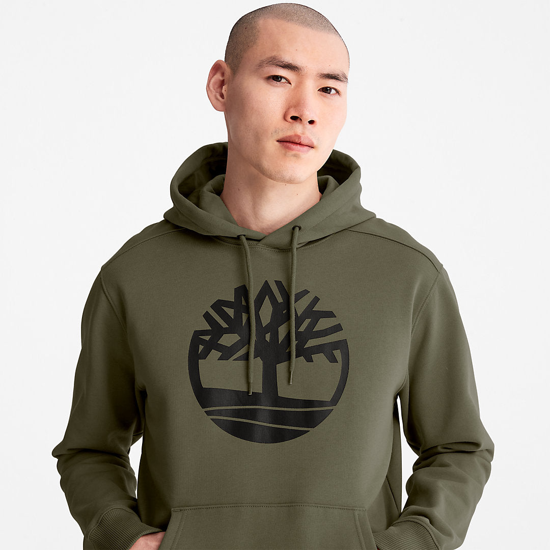 Timberland Mens Timberland® Tree-Logo Hoodie for Men in Dark Green