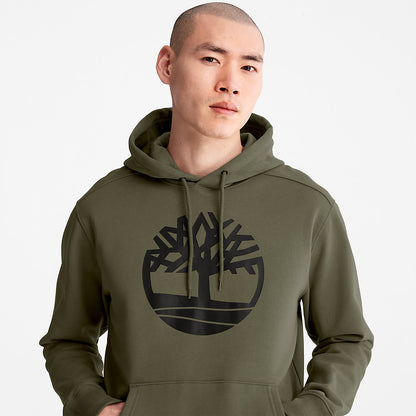 Timberland Mens Timberland® Tree-Logo Hoodie for Men in Dark Green