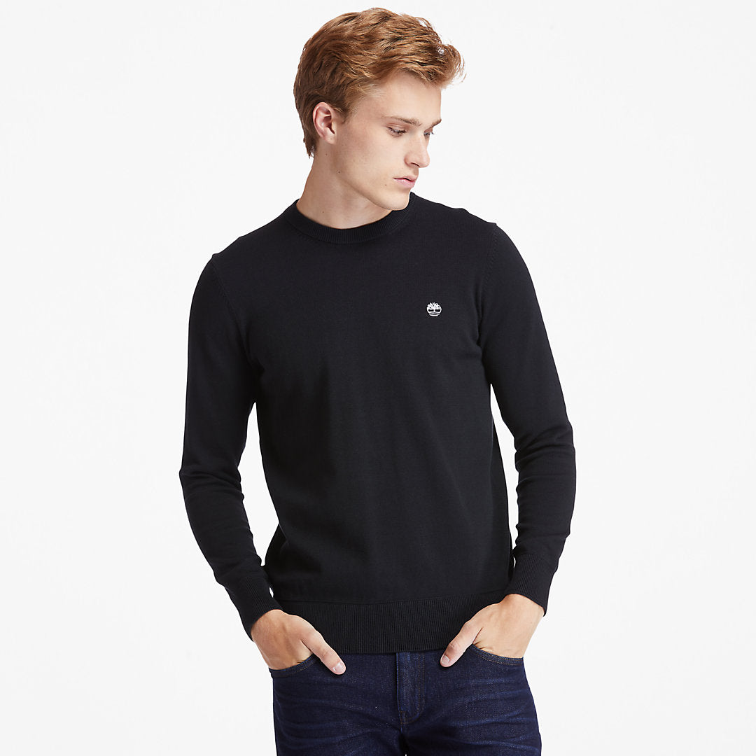 Timberland Mens Williams River Organic Cotton Sweater for Men in Black