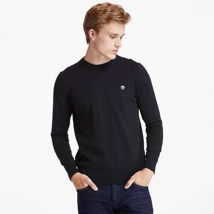 Timberland Mens Williams River Organic Cotton Sweater for Men in Black