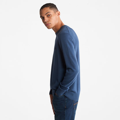 Timberland Mens Williams River Organic Cotton Sweater for Men in Blue