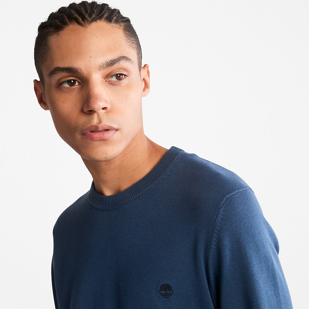 Timberland Mens Williams River Organic Cotton Sweater for Men in Blue
