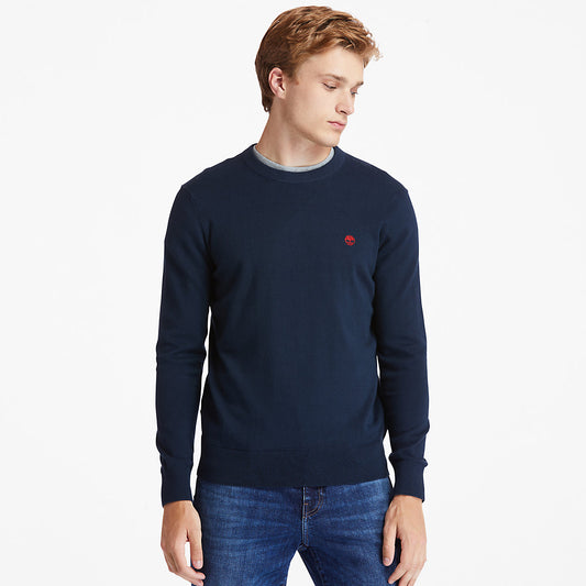 Timberland Mens Williams River Organic Cotton Sweater for Men in Navy