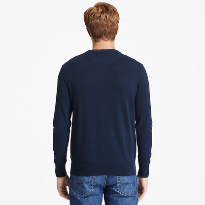Timberland Mens Williams River Organic Cotton Sweater for Men in Navy