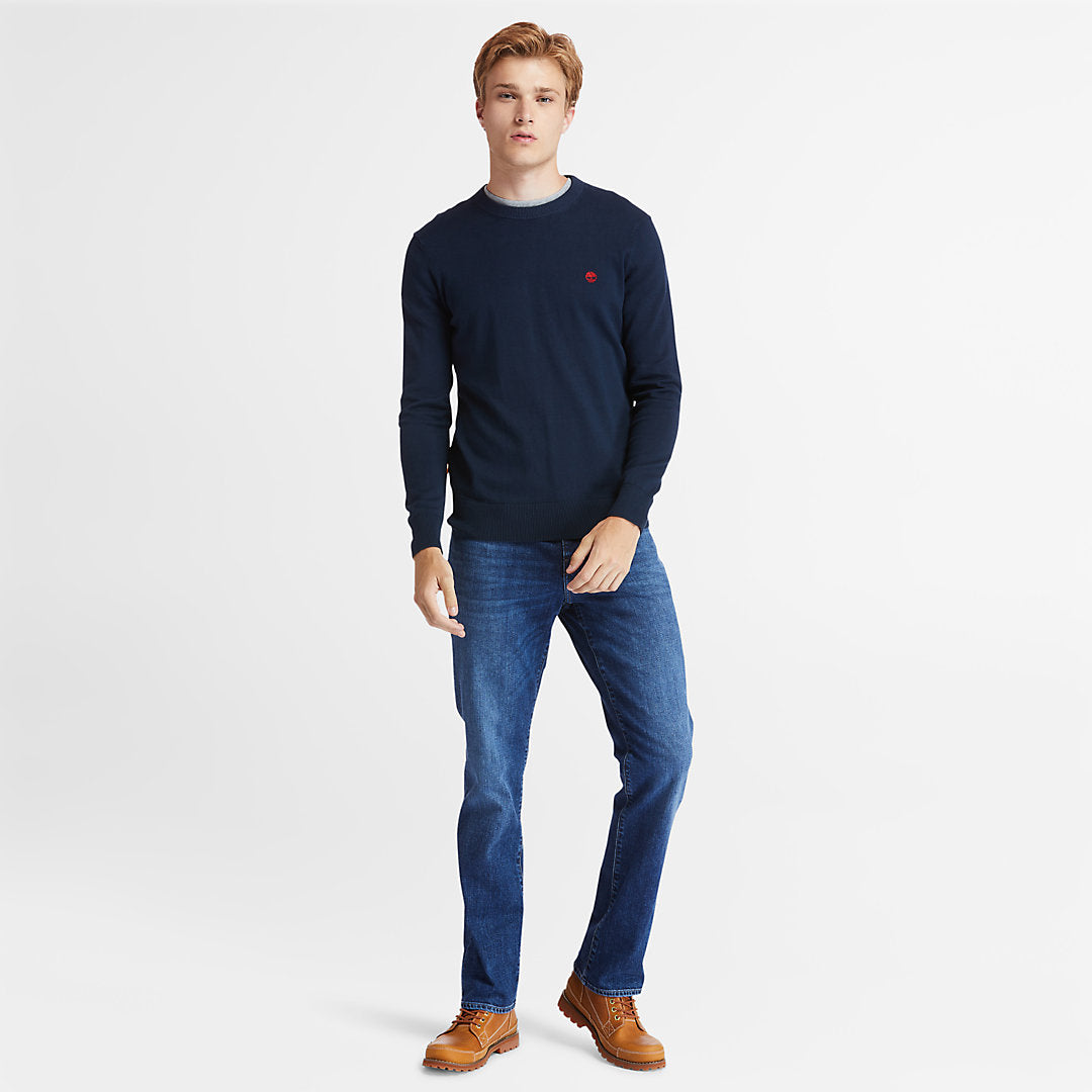 Timberland Mens Williams River Organic Cotton Sweater for Men in Navy