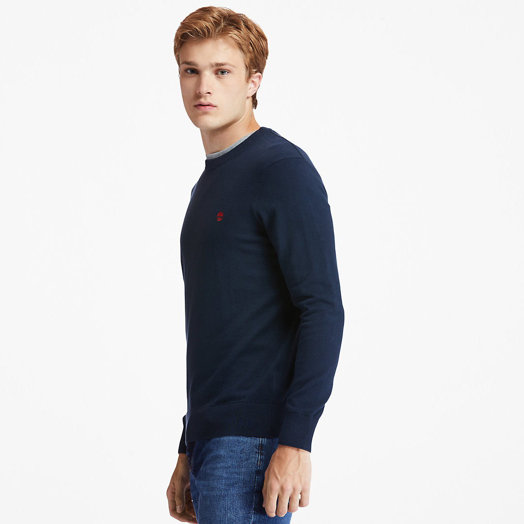 Timberland Mens Williams River Organic Cotton Sweater for Men in Navy