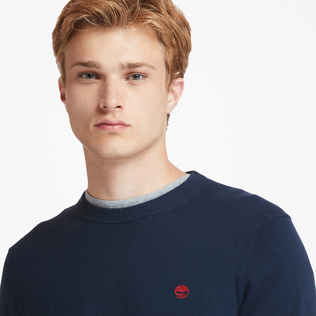 Timberland Mens Williams River Organic Cotton Sweater for Men in Navy