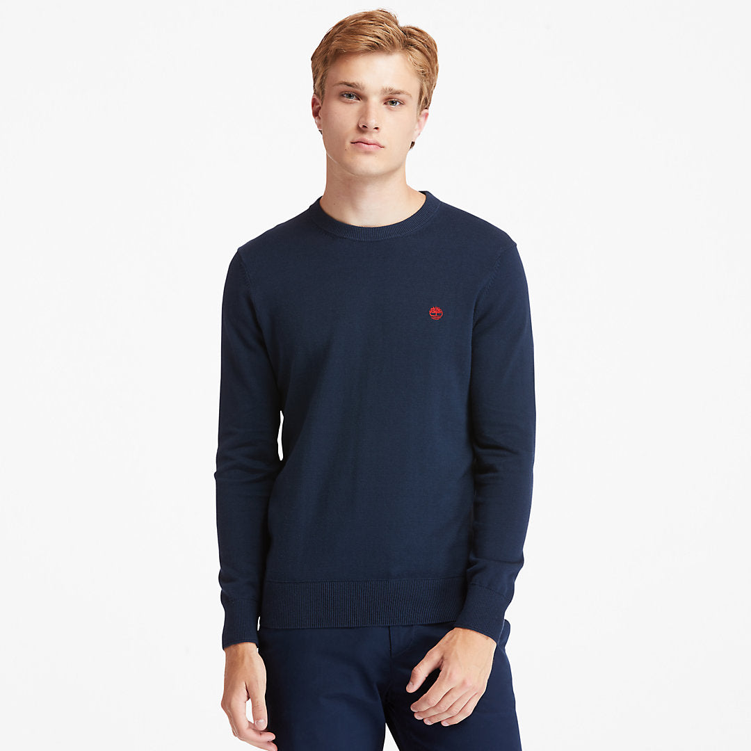 Timberland Mens Williams River Organic Cotton Sweater for Men in Navy