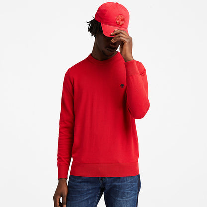 Timberland Mens Williams River Organic Cotton Sweater for Men in Red
