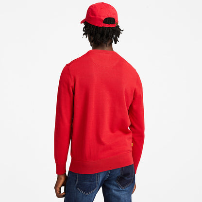 Timberland Mens Williams River Organic Cotton Sweater for Men in Red