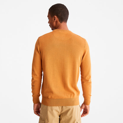 Timberland Mens Williams River Organic Cotton Sweater for Men in Yellow