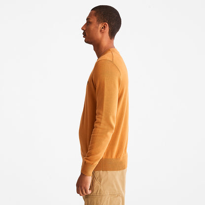 Timberland Mens Williams River Organic Cotton Sweater for Men in Yellow