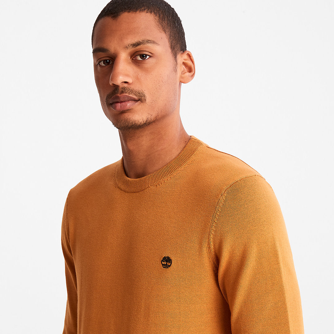 Timberland Mens Williams River Organic Cotton Sweater for Men in Yellow