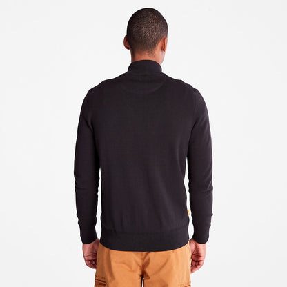 Timberland Mens Williams River Full-Zip Sweater for Men in Black