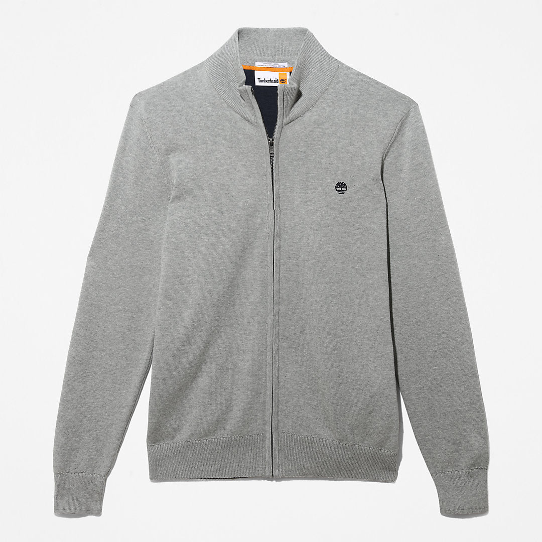 Timberland Mens Williams River Full-Zip Sweater for Men in Grey