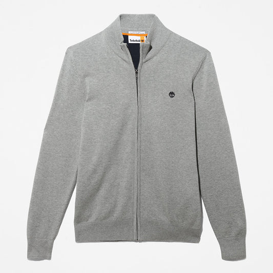 Timberland Mens Williams River Full-Zip Sweater for Men in Grey