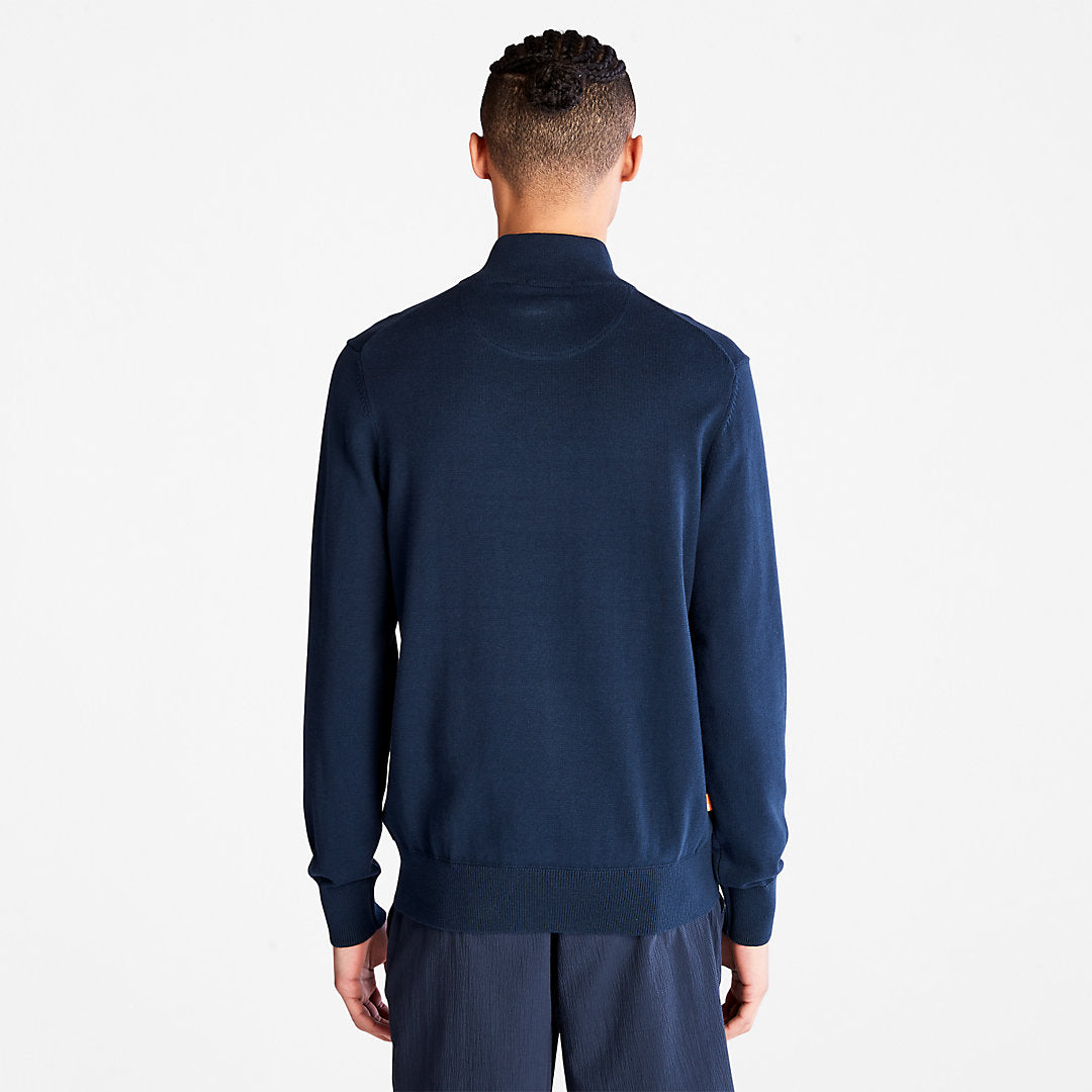 Timberland Mens Williams River Full-Zip Sweater for Men in Navy