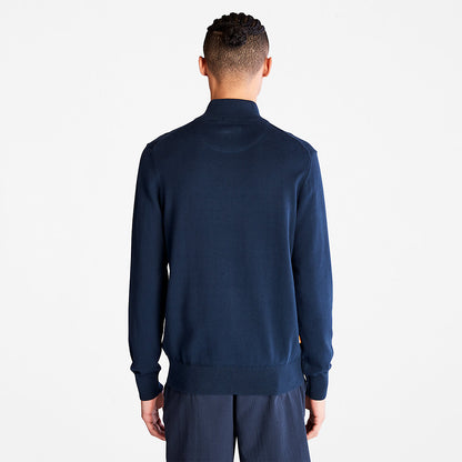 Timberland Mens Williams River Full-Zip Sweater for Men in Navy