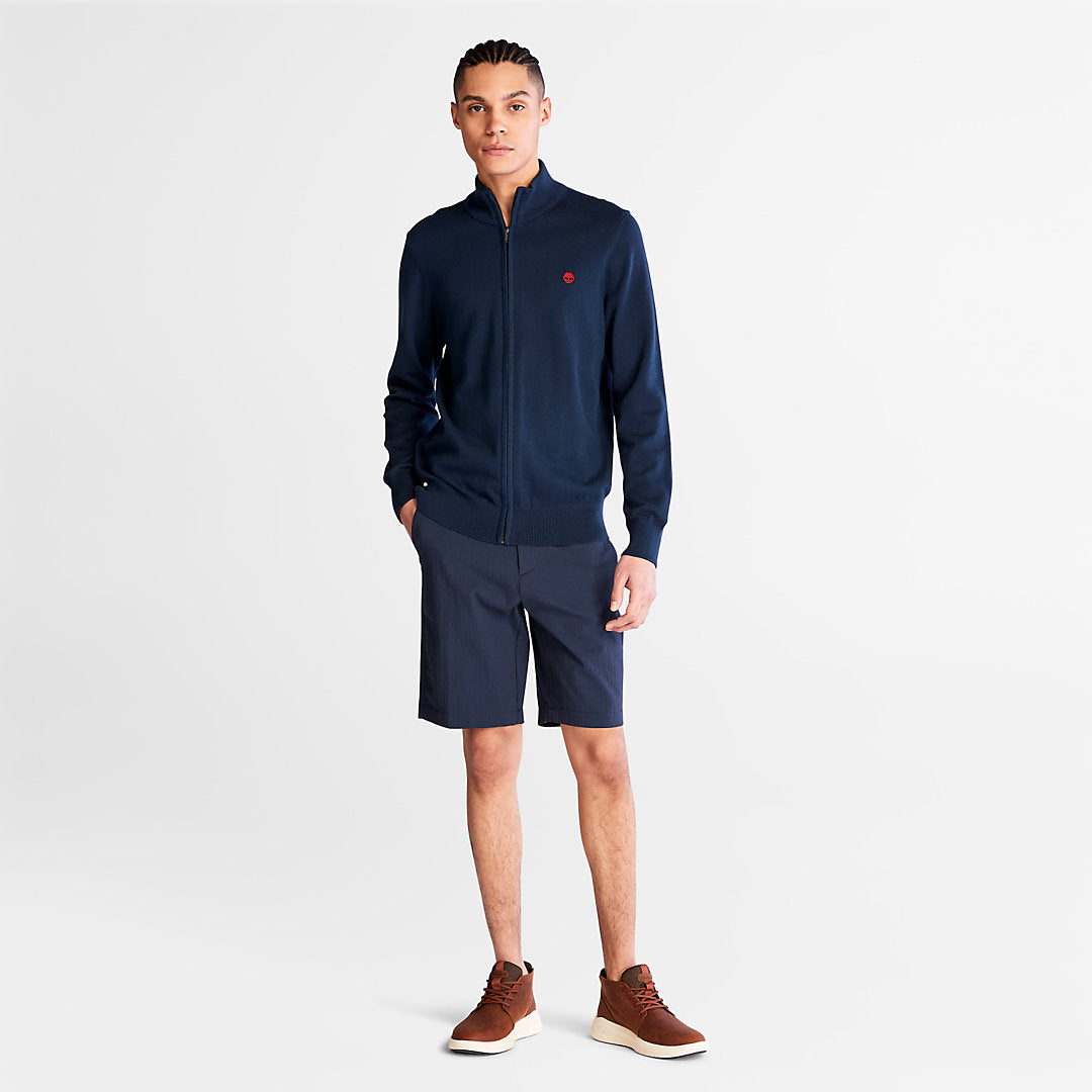 Timberland Mens Williams River Full-Zip Sweater for Men in Navy