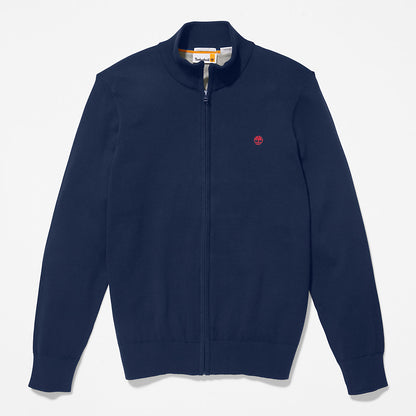 Timberland Mens Williams River Full-Zip Sweater for Men in Navy