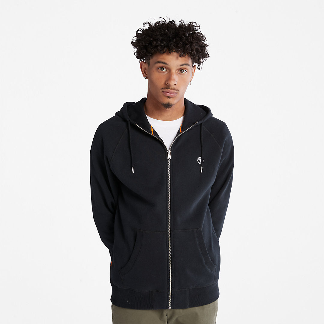 Timberland Mens Exeter River Zip Hoodie for Men in Black