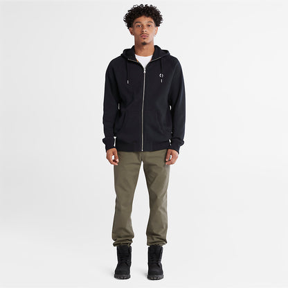 Timberland Mens Exeter River Zip Hoodie for Men in Black