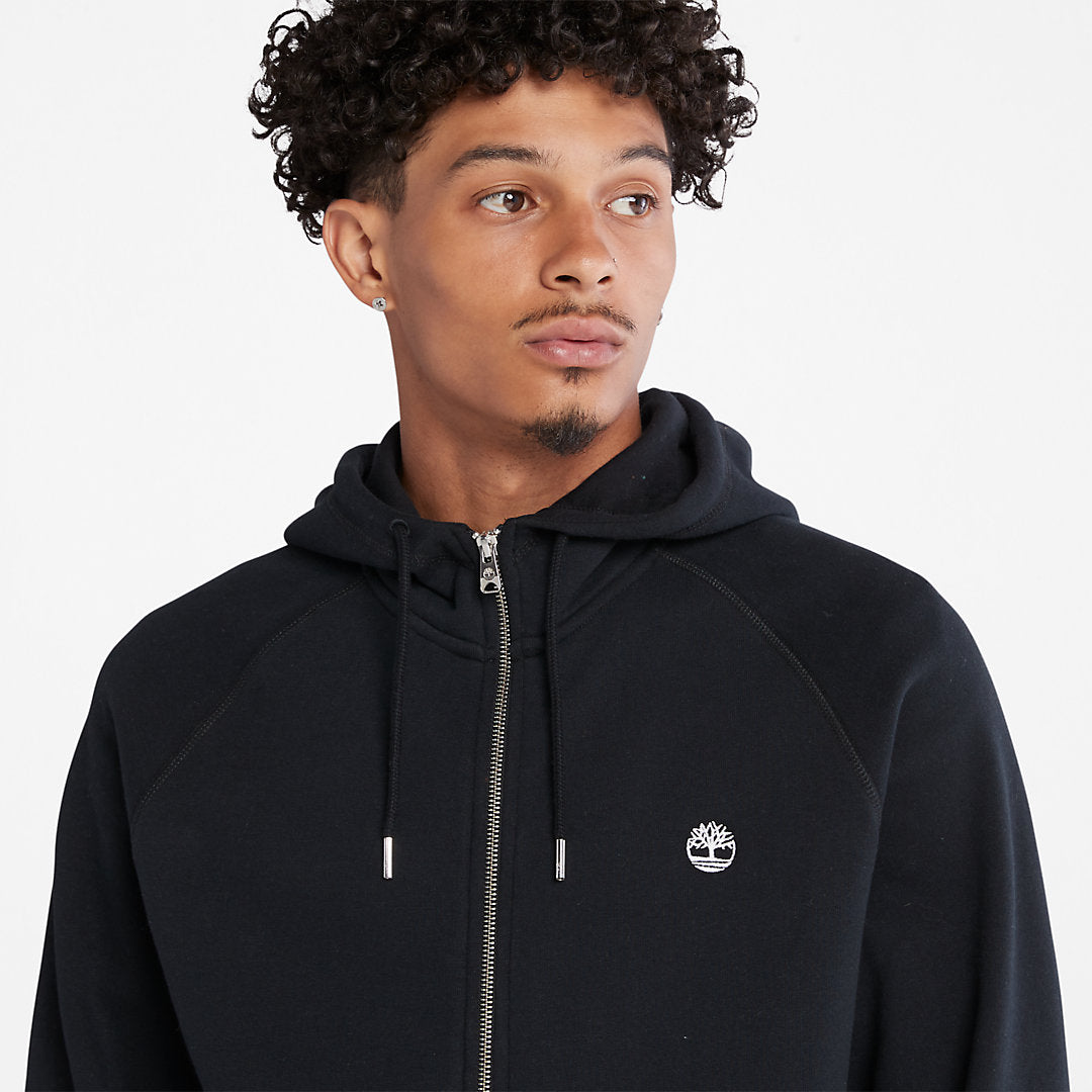 Timberland Mens Exeter River Zip Hoodie for Men in Black