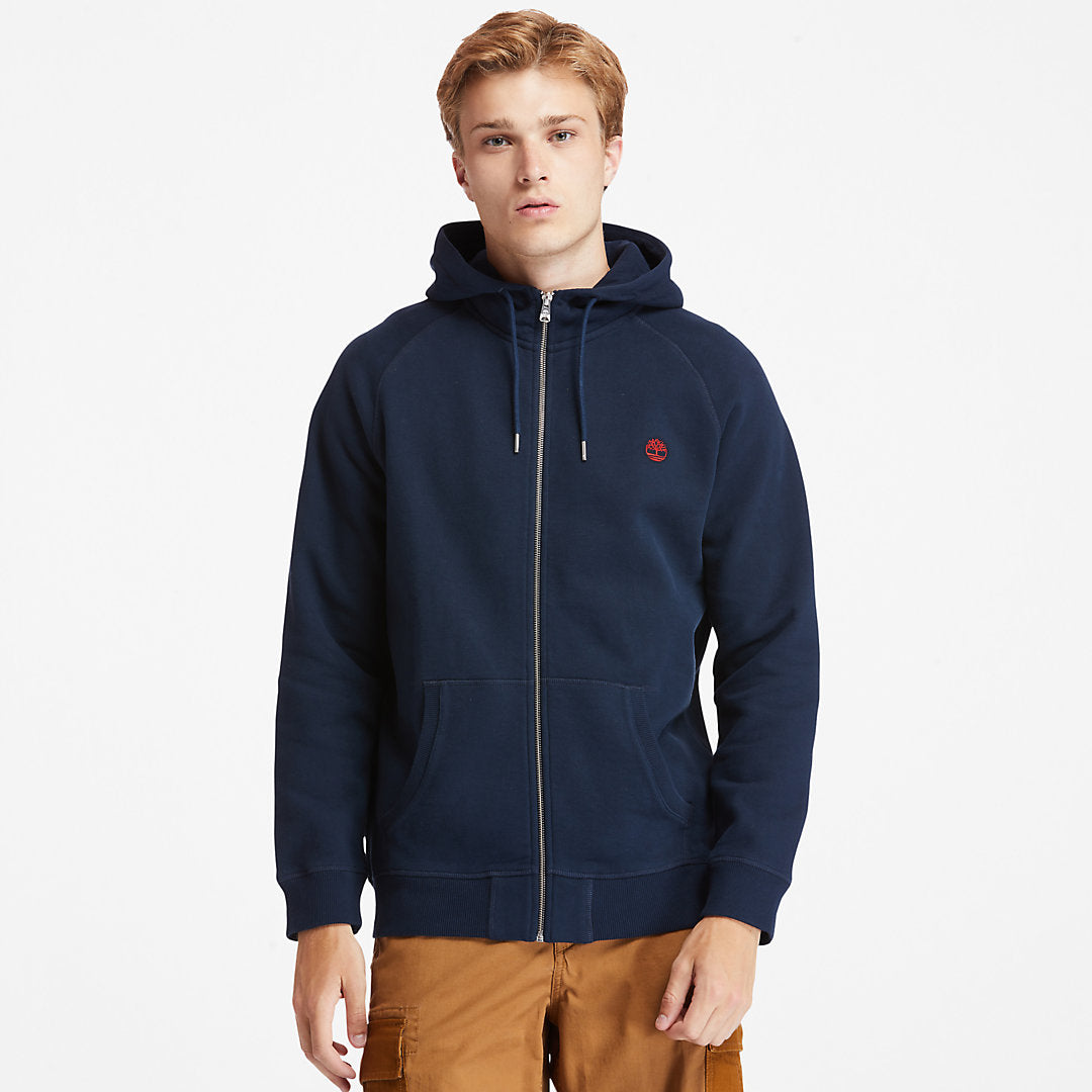 Timberland Mens Exeter River Zip Hoodie for Men in Navy