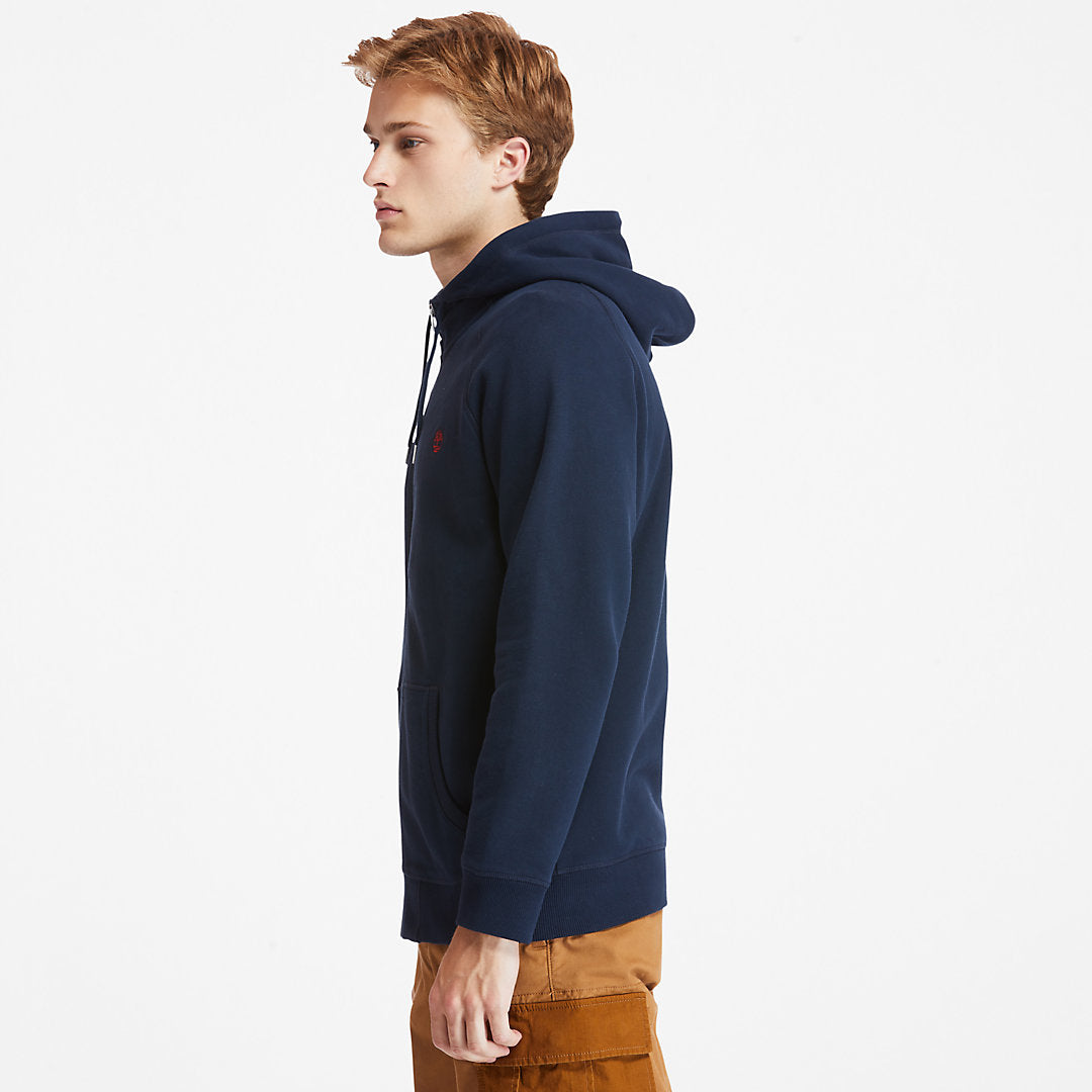Timberland Mens Exeter River Zip Hoodie for Men in Navy